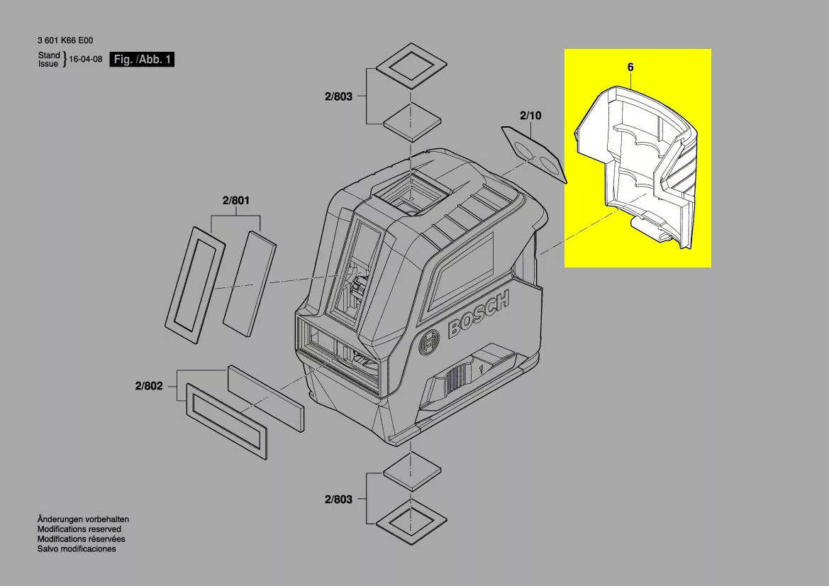 couvercle batterie réf. 1 618 C01 20G Bosch